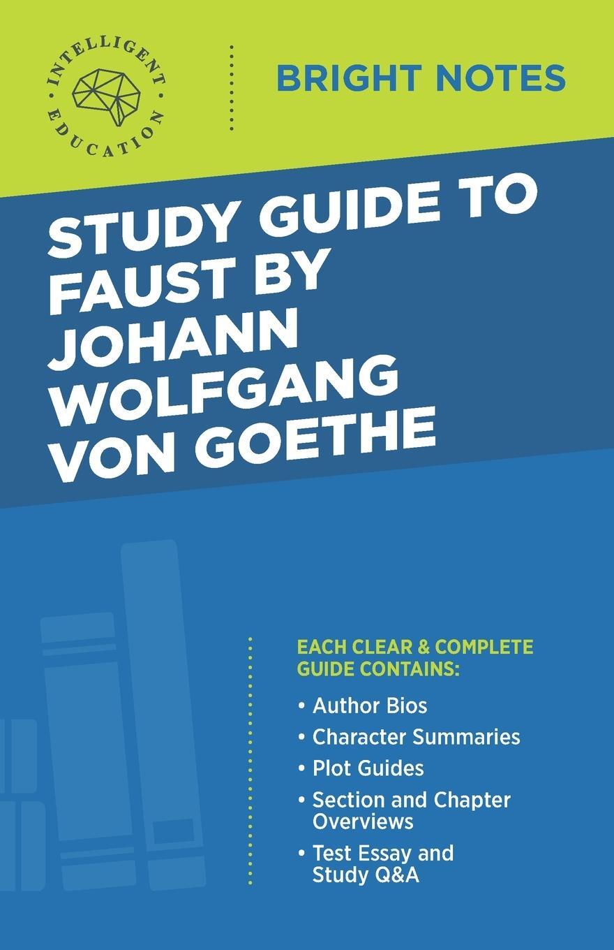 Cover: 9781645422686 | Study Guide to Faust by Johann Wolfgang von Goethe | Taschenbuch