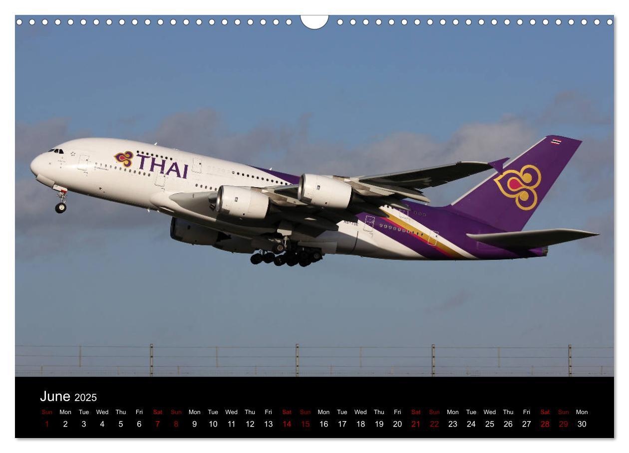 Bild: 9781325946358 | A380 SuperJumbo (Wall Calendar 2025 DIN A3 landscape), CALVENDO 12...