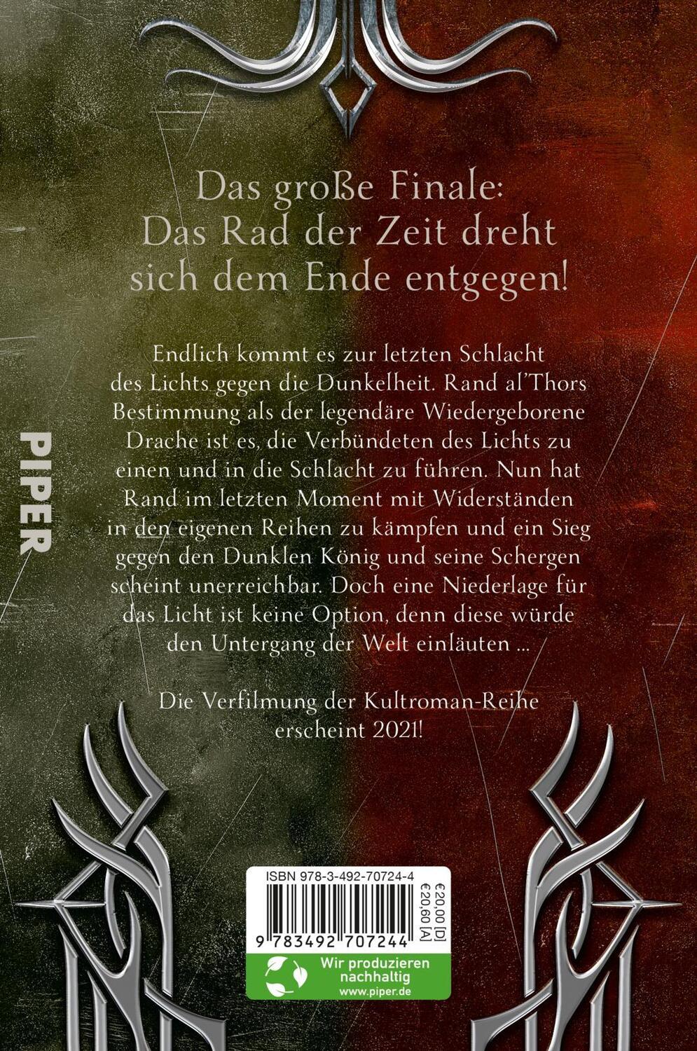 Rückseite: 9783492707244 | Das Rad der Zeit 14 | Robert Jordan (u. a.) | Taschenbuch | 1088 S.