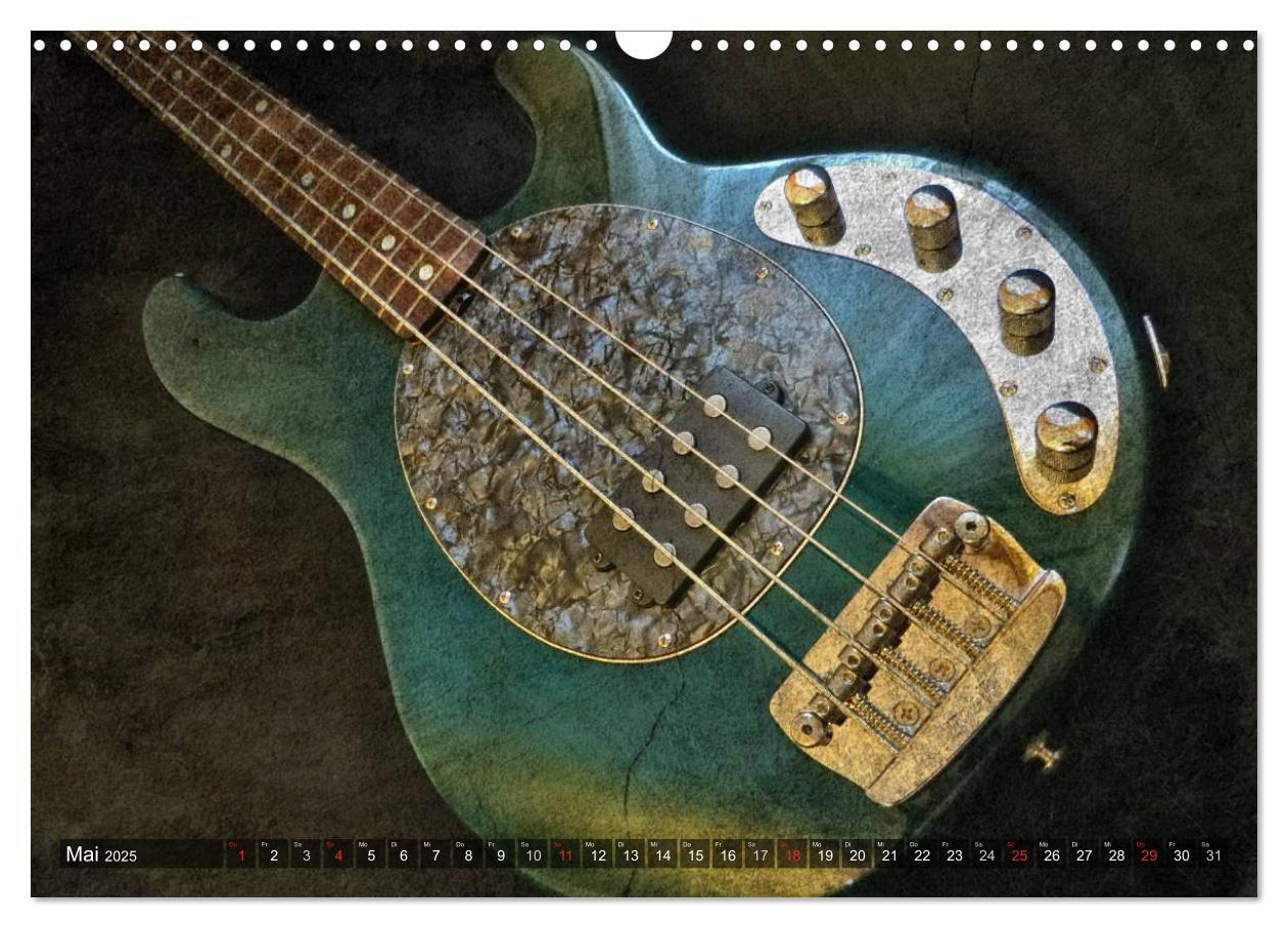 Bild: 9783435728282 | GITARREN Vintage Art (Wandkalender 2025 DIN A3 quer), CALVENDO...