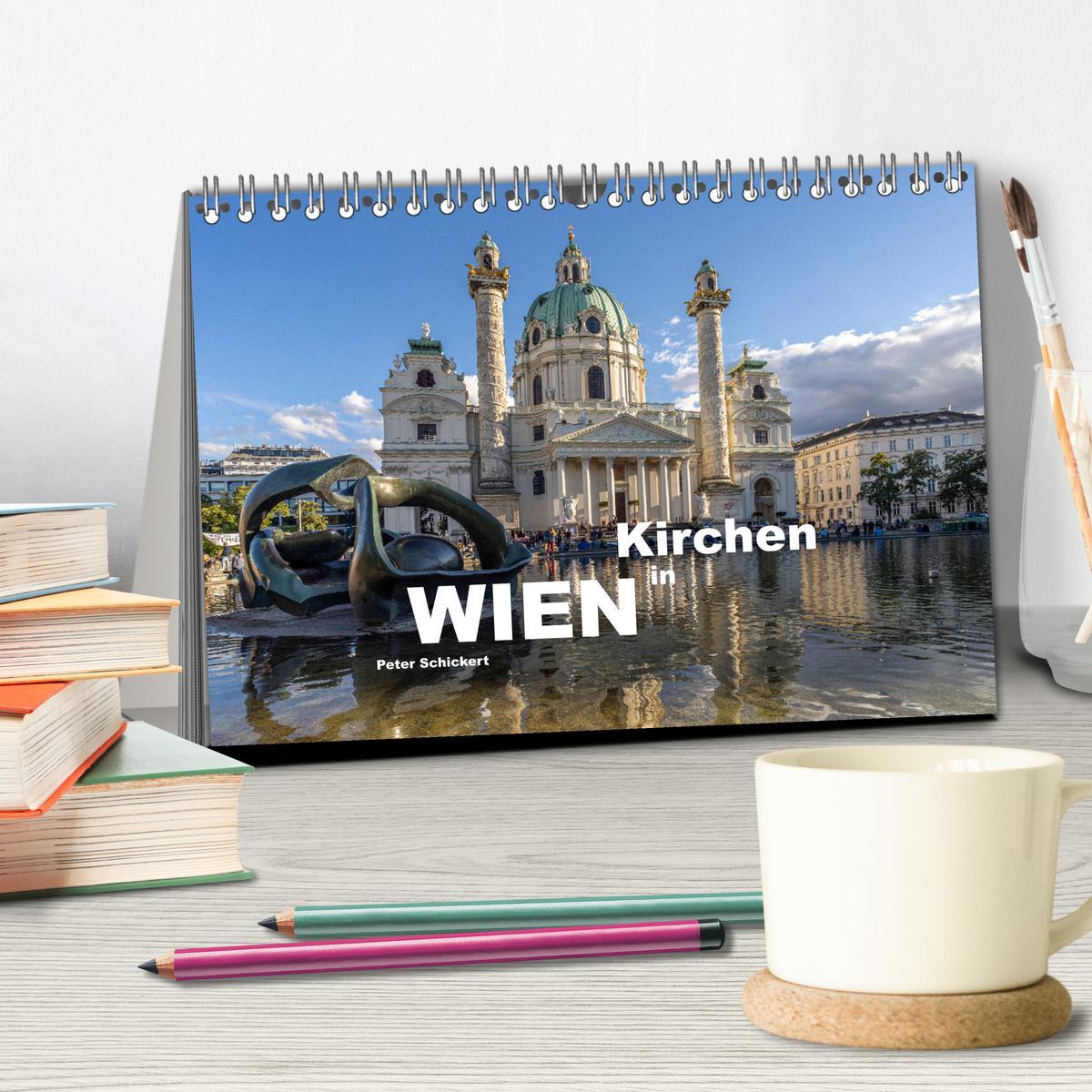 Bild: 9783435095698 | Kirchen in Wien (Tischkalender 2025 DIN A5 quer), CALVENDO...