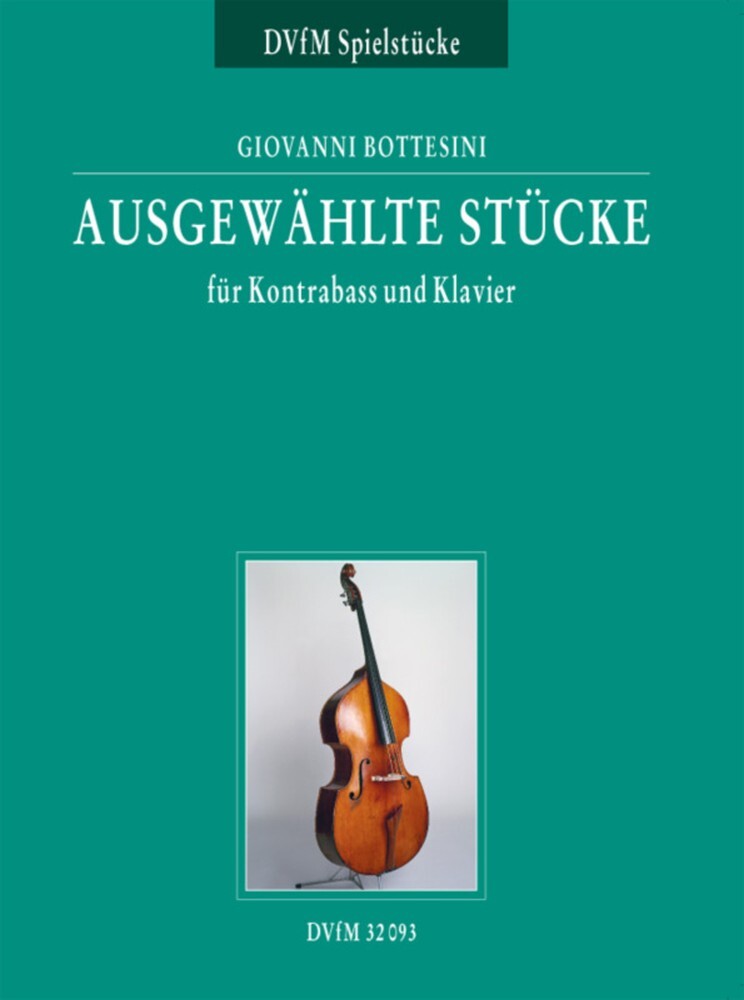 Cover: 9790200426380 | Ausgewählte Stücke für Kontrabaß und Klavier | Giovanni Bottesini