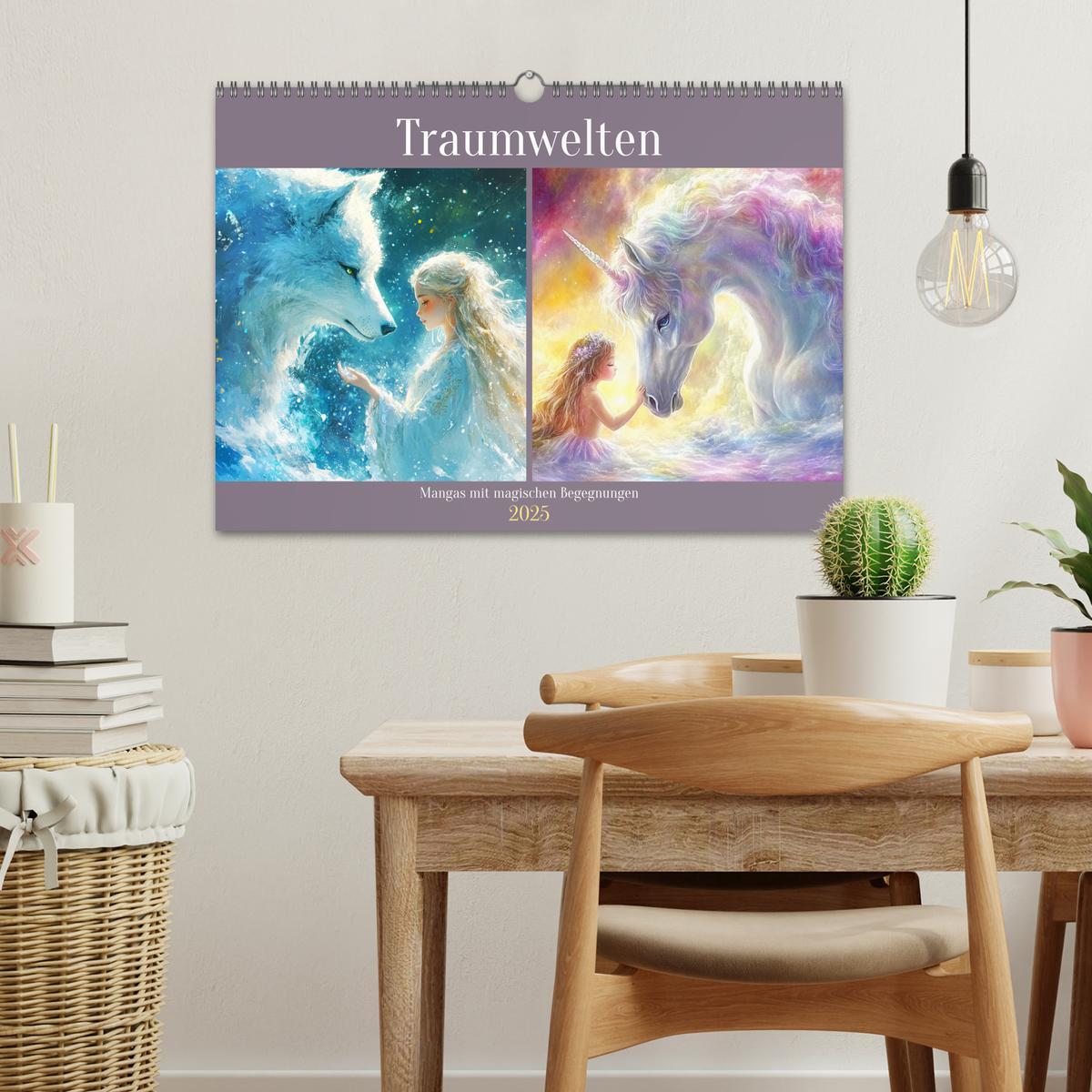 Bild: 9783457193952 | Traumwelten. Mangas mit magischen Begegnungen (Wandkalender 2025...