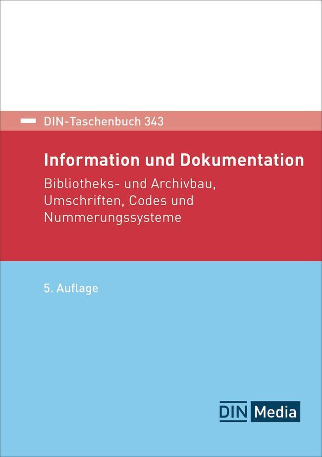 Cover: 9783410318156 | Information und Dokumentation | DIN e. V. | Taschenbuch | 812 S.