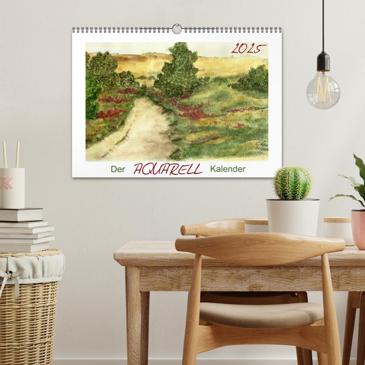 Bild: 9783435761937 | Der AQUARELL-Kalender (Wandkalender 2025 DIN A3 quer), CALVENDO...