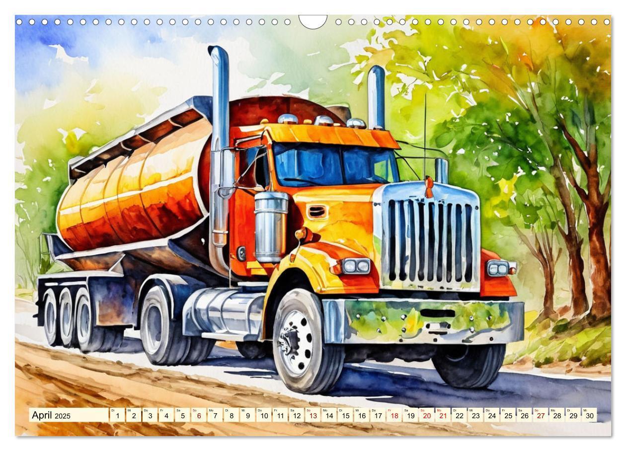 Bild: 9783457151211 | Nostalgische Trucks (Wandkalender 2025 DIN A3 quer), CALVENDO...