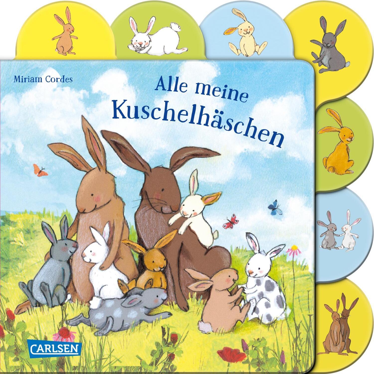 Cover: 9783551168481 | Alle meine Kuschelhäschen | Buntes Registerbuch für kleine Hände