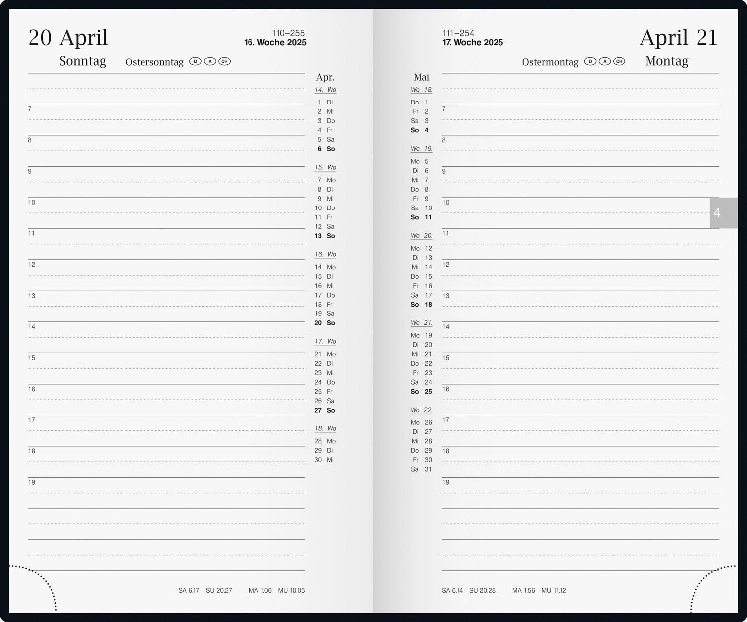 Bild: 4003273785397 | rido/idé 7025012905 Buchkalender Modell reise-merker (2025) 1 Seite...