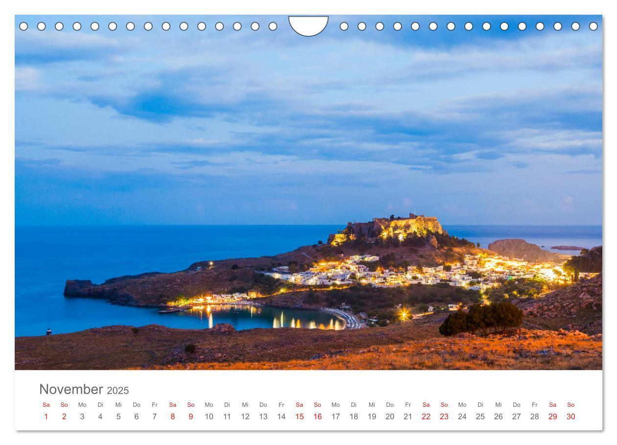 Bild: 9783435400737 | RHODOS Impressionen (Wandkalender 2025 DIN A4 quer), CALVENDO...