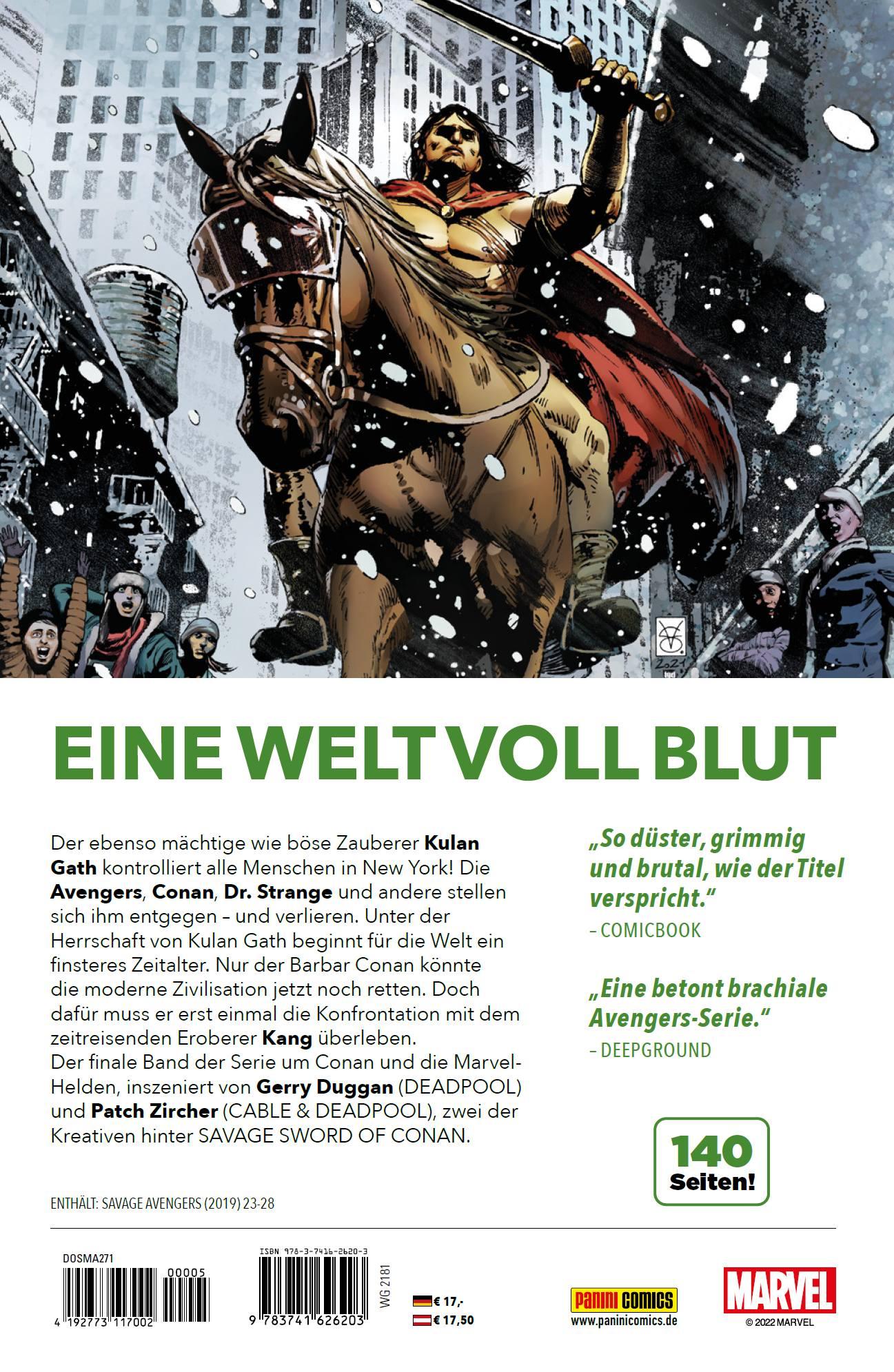 Rückseite: 9783741626203 | Savage Avengers | Bd. 5: Triumph des Bösen | Gerry Duggan (u. a.)