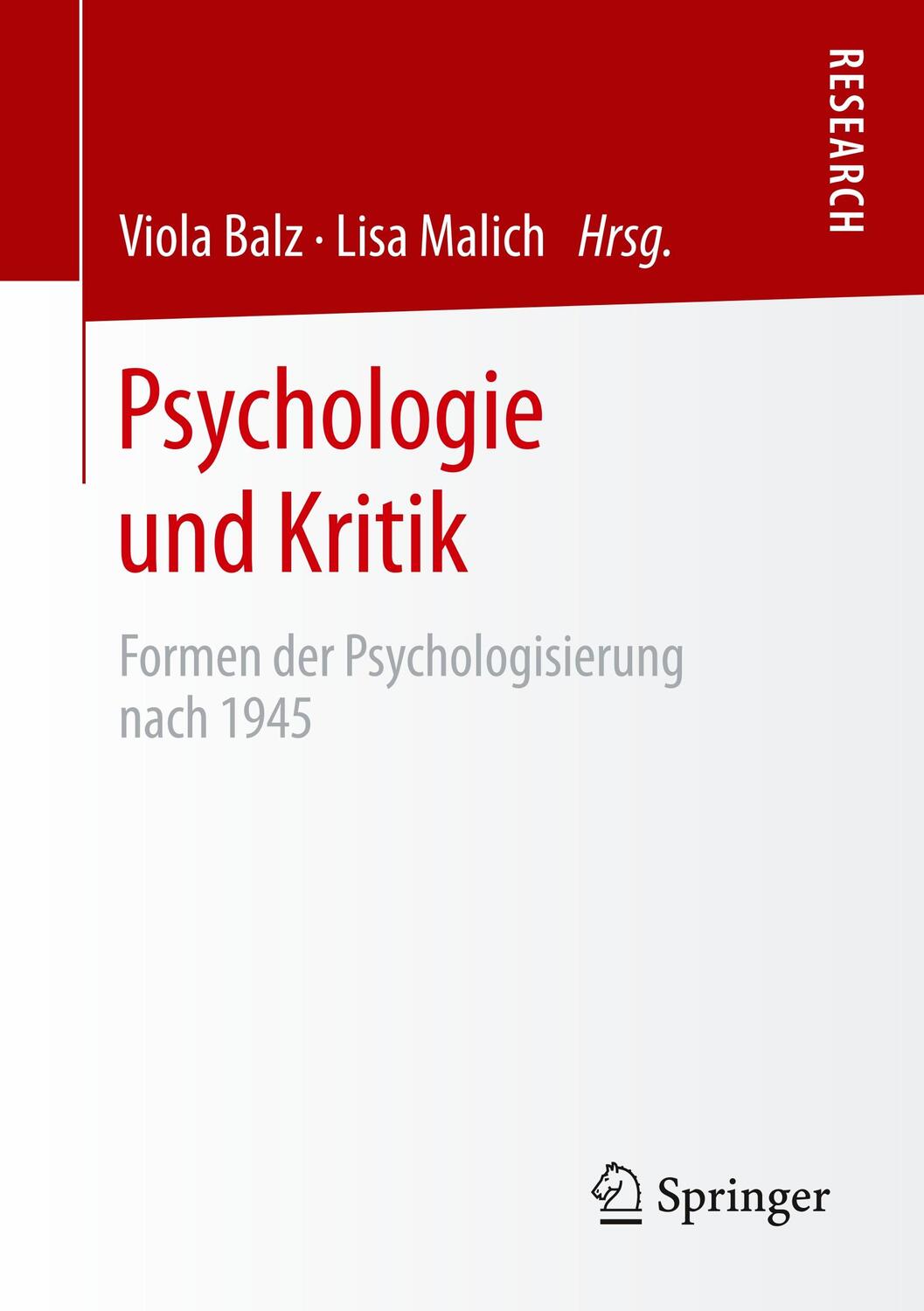 Cover: 9783658294854 | Psychologie und Kritik | Formen der Psychologisierung nach 1945 | Buch