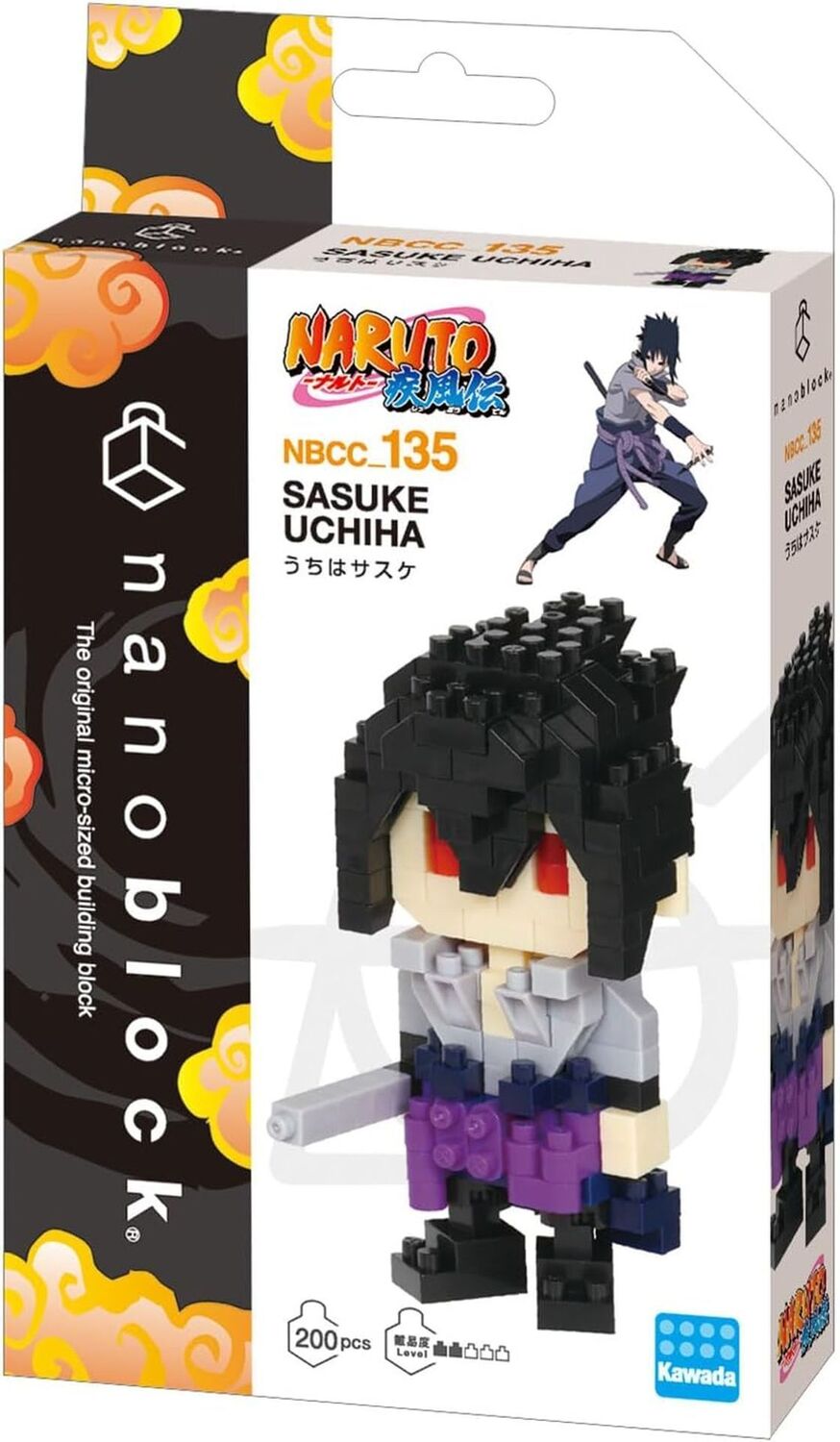 Cover: 4972825224229 | Nanoblock - Naruto Shippuden - Sasuke Uchiwa - 200 Teile | Nanoblock