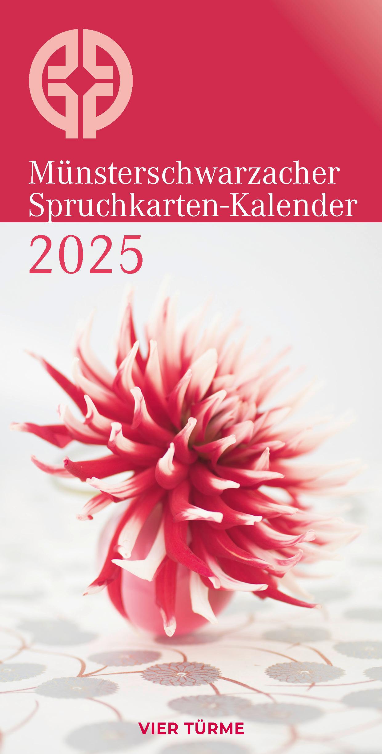 Cover: 9783736505421 | Münsterschwarzacher Spruchkarten-Kalender 2025 | Kalender | 24 S.