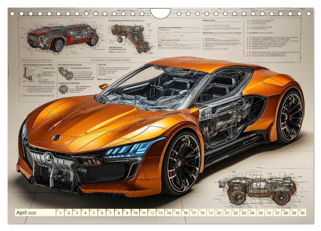 Bild: 9783383852657 | Blickpunkt Auto Design Zukunft (Wandkalender 2025 DIN A4 quer),...