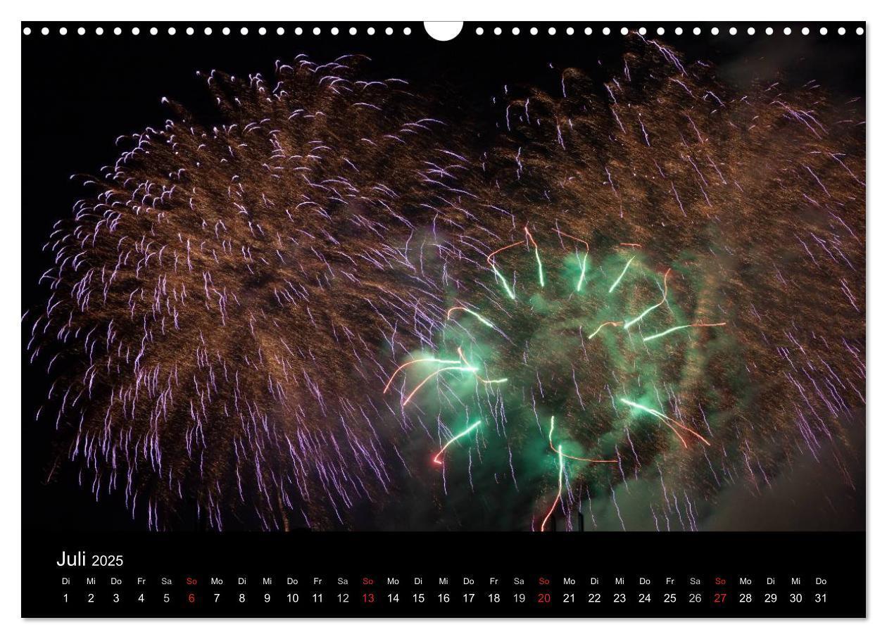 Bild: 9783435789665 | Feuerwerk (Wandkalender 2025 DIN A3 quer), CALVENDO Monatskalender