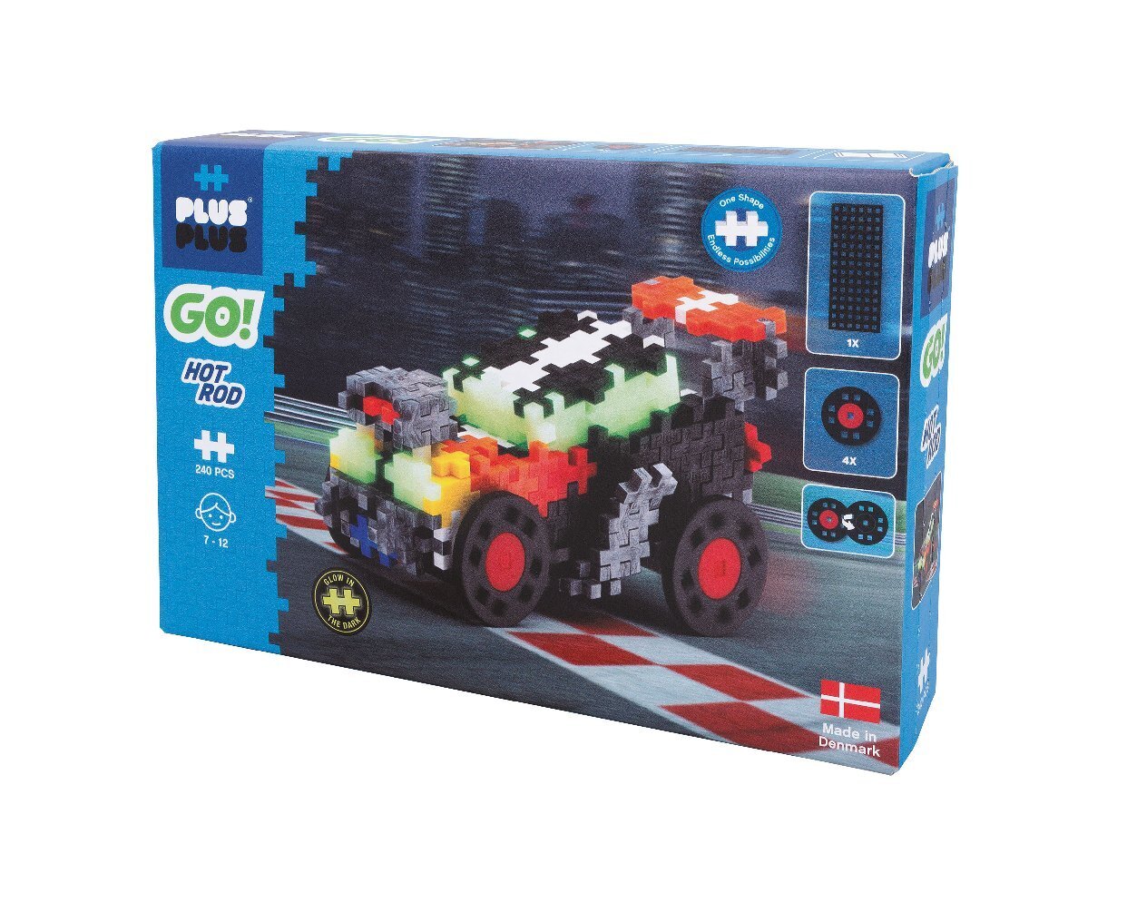 Bild: 5710409105248 | 240 Kreativ Bausteine GO! Rennwagen | Stück | 2022 | Plus-Plus