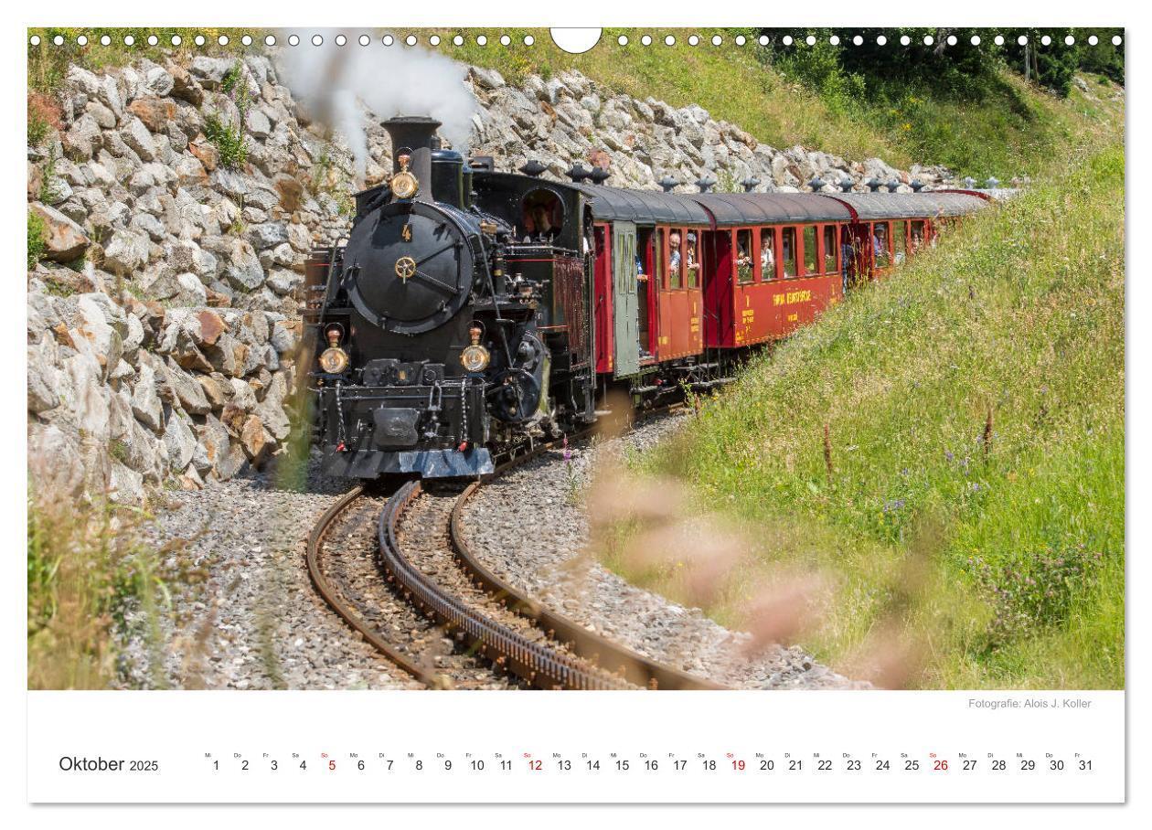 Bild: 9783435427420 | Dampfbahn Furka 2025 (Wandkalender 2025 DIN A3 quer), CALVENDO...