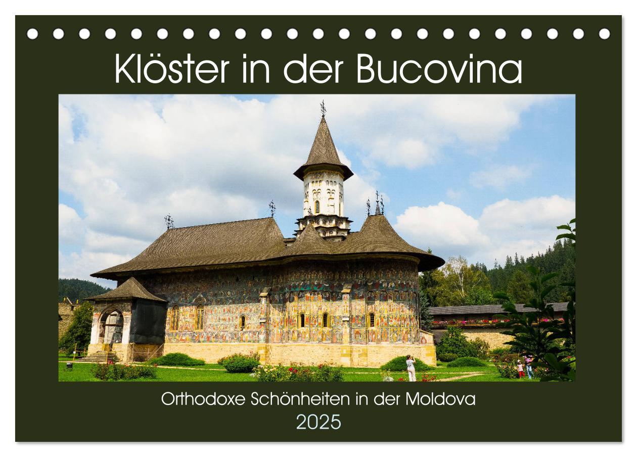 Cover: 9783435288427 | Klöster in der Bucovina (Tischkalender 2025 DIN A5 quer), CALVENDO...