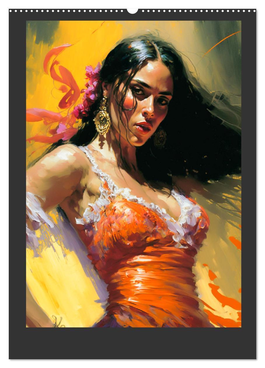 Bild: 9783435872923 | Flamenco. Anmutige Tänzerinnen. Illustrationen (Wandkalender 2025...