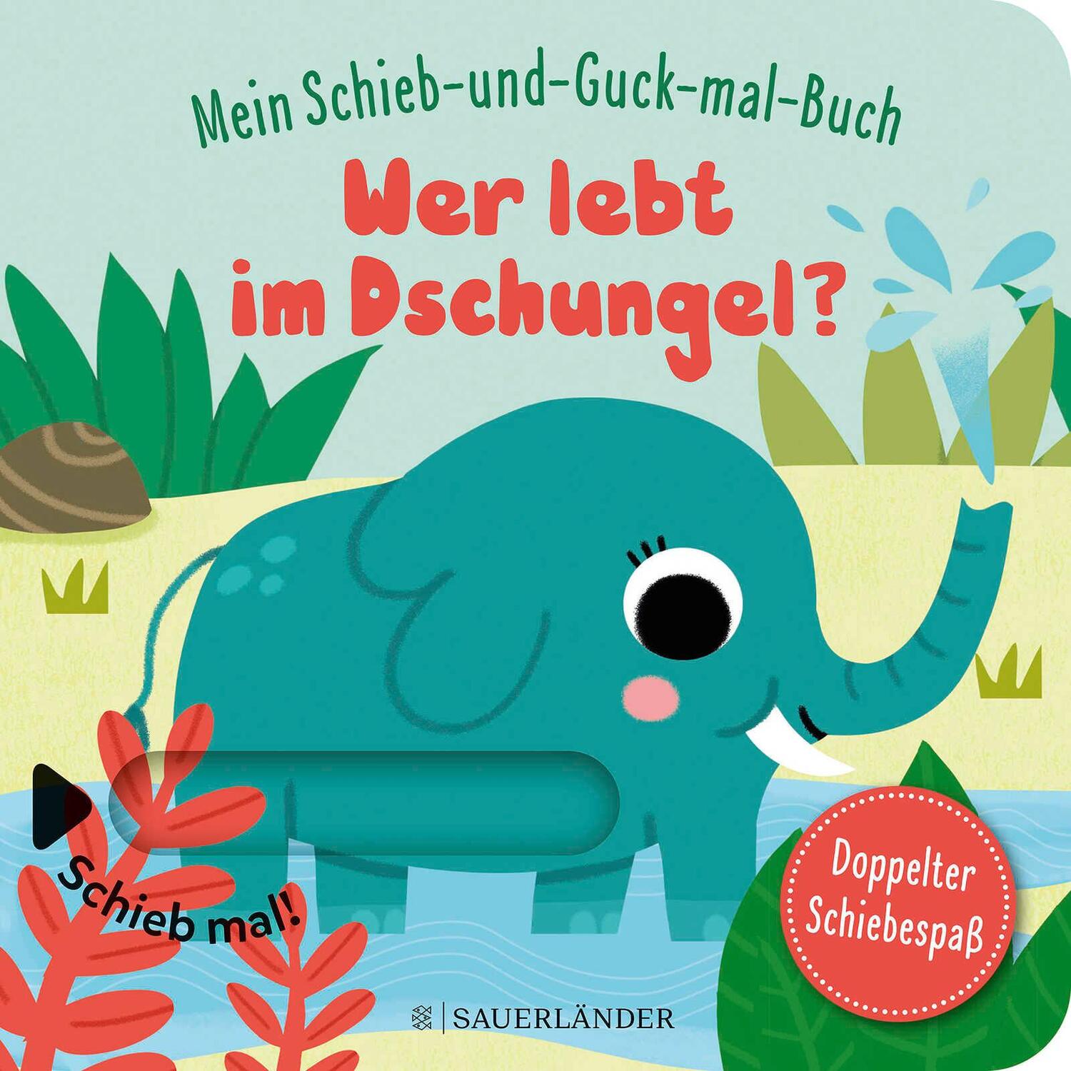 Cover: 9783737358187 | Mein Schieb &amp; Guck-mal-Buch: Wer lebt im Dschungel? | Stephanie Menge