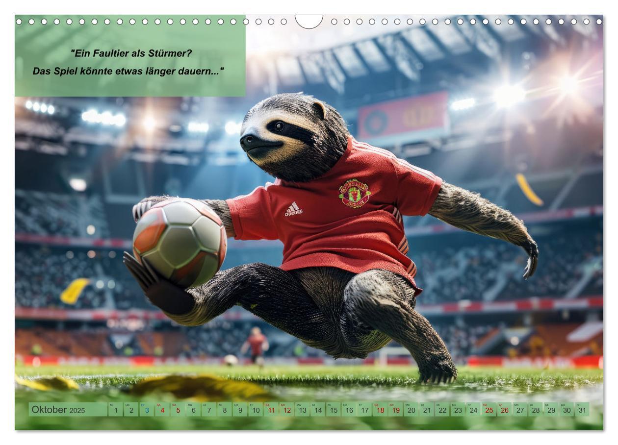 Bild: 9783457152713 | Der tierisch lustige Fußballkalender (Wandkalender 2025 DIN A3...