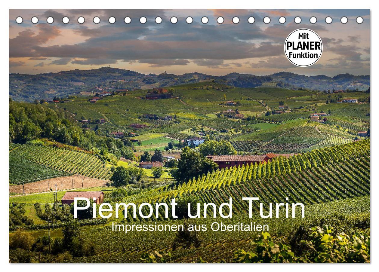 Cover: 9783435342921 | Piemont und Turin (Tischkalender 2025 DIN A5 quer), CALVENDO...