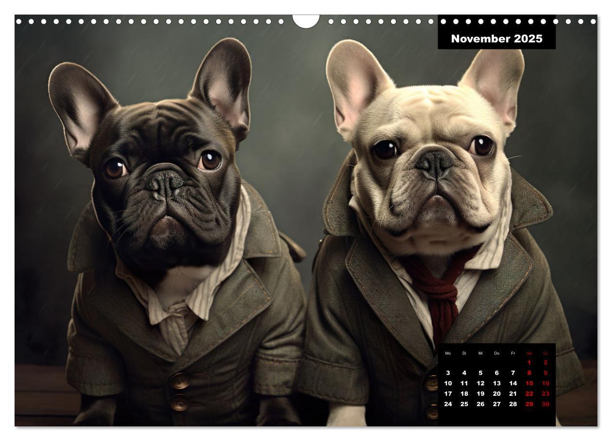 Bild: 9783383891779 | Französische Bulldogge KI Digiart (Wandkalender 2025 DIN A3 quer),...