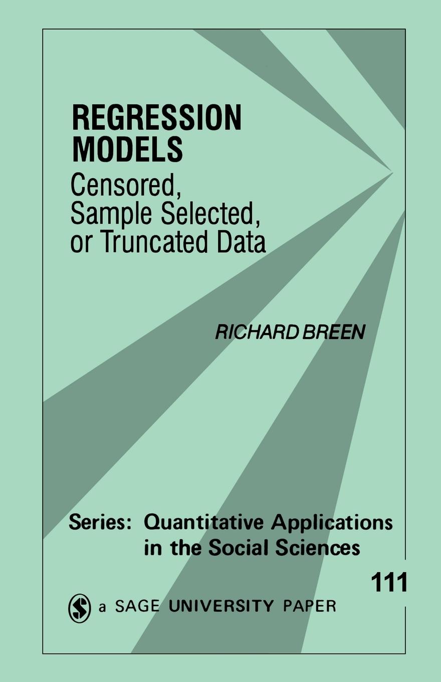 Cover: 9780803957107 | Regression Models | Censored, Sample Selected, or Truncated Data