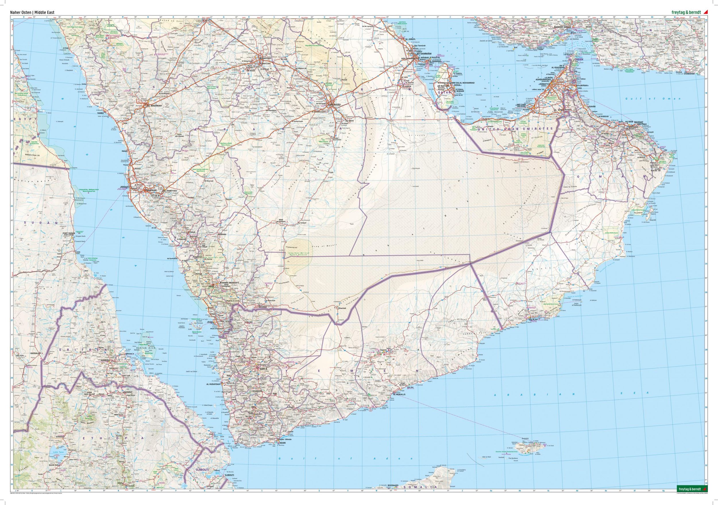 Bild: 9783707923278 | Naher Osten, Straßenkarte 1:2.000.000, freytag &amp; berndt | Berndt