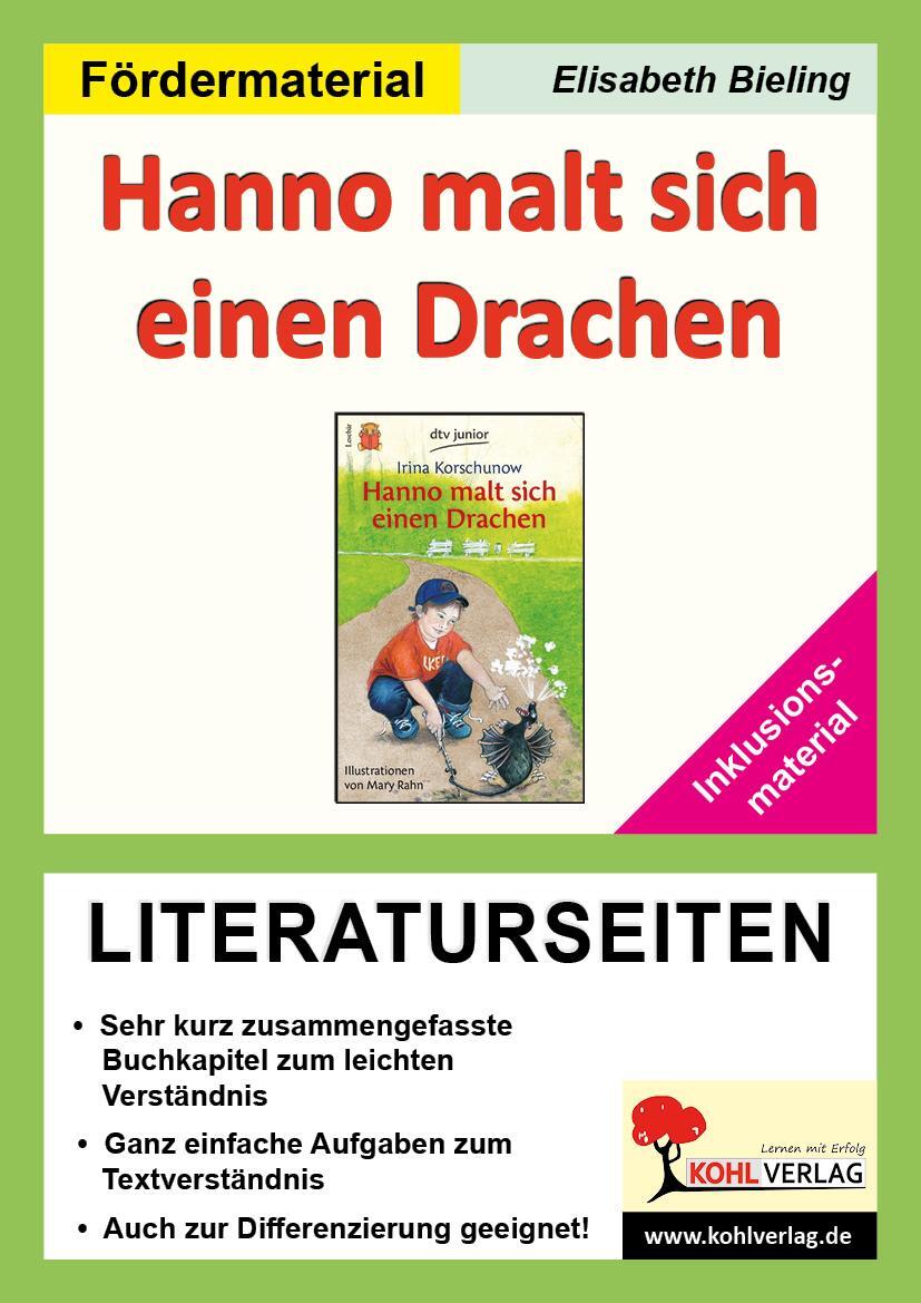 Cover: 9783966241311 | Hanno malt sich einen Drachen - Literaturseiten / Inklusionsmaterial