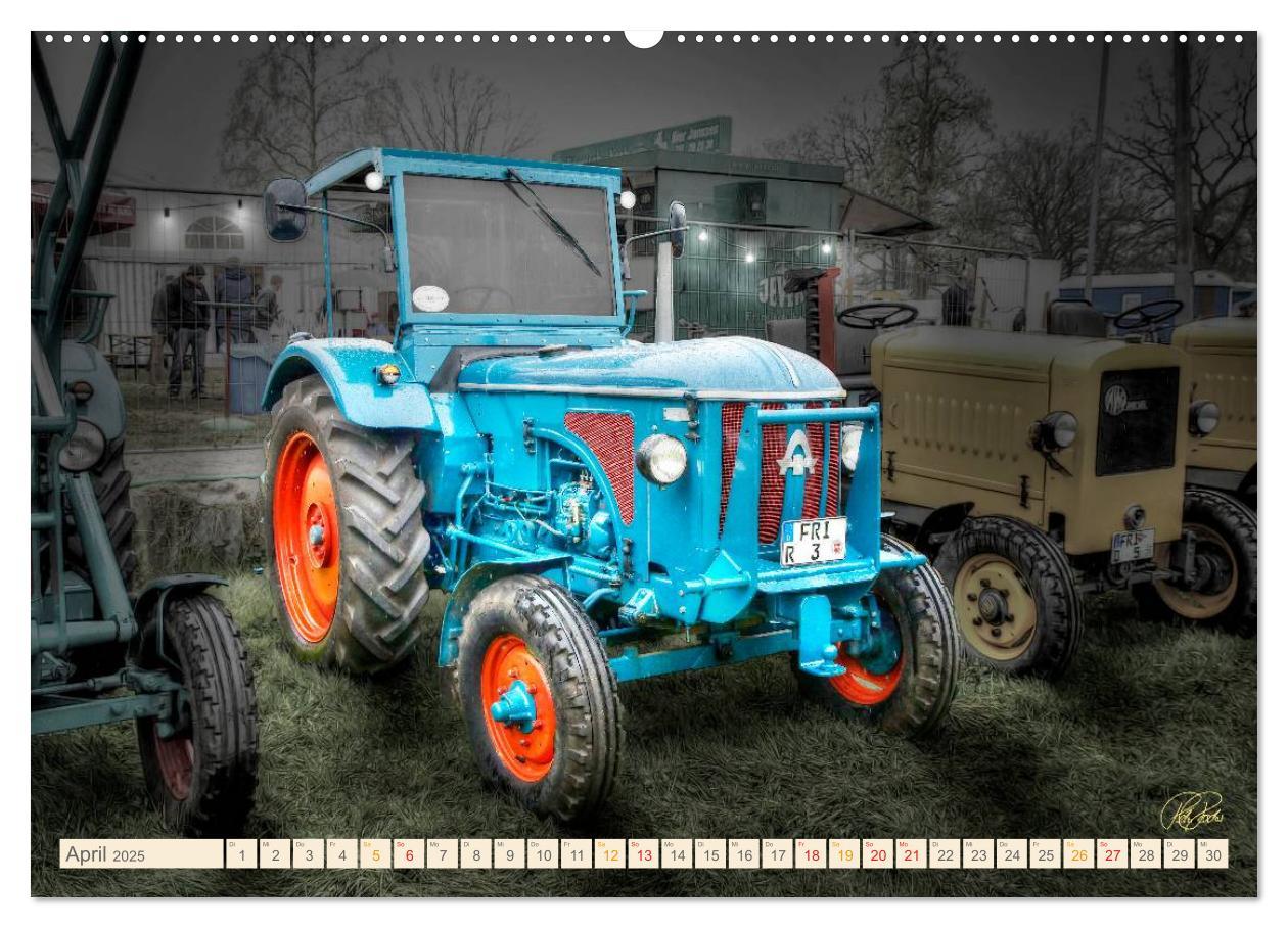 Bild: 9783435609109 | Oldtimer - Traktoren für Liebhaber (Wandkalender 2025 DIN A2 quer),...