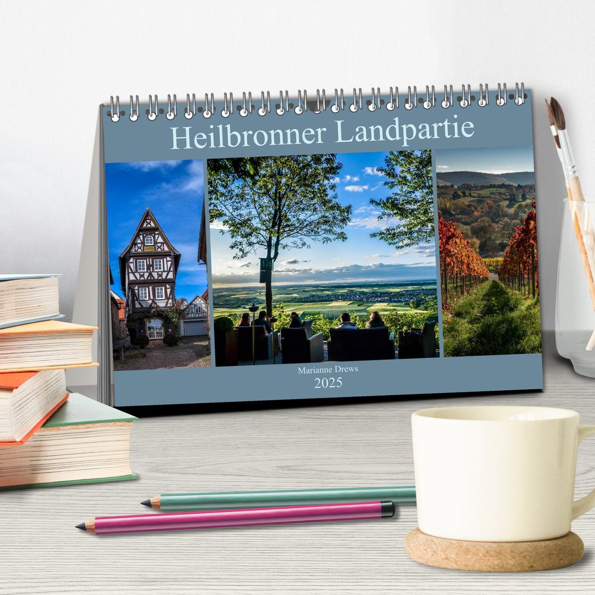 Bild: 9783435449453 | Heilbronner Landpartie (Tischkalender 2025 DIN A5 quer), CALVENDO...