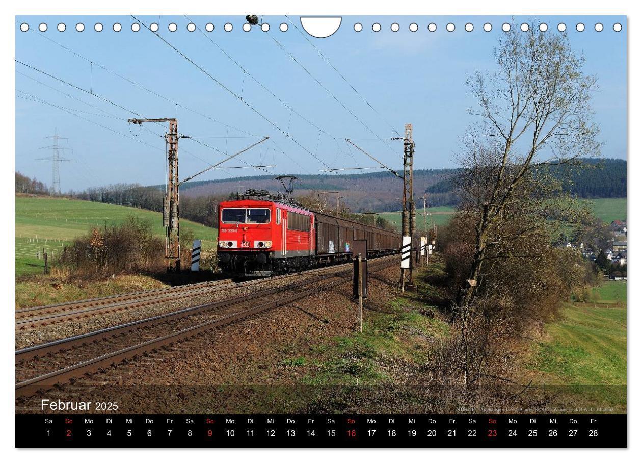 Bild: 9783435618484 | Eisenbahn in Mitteldeutschland (Wandkalender 2025 DIN A4 quer),...