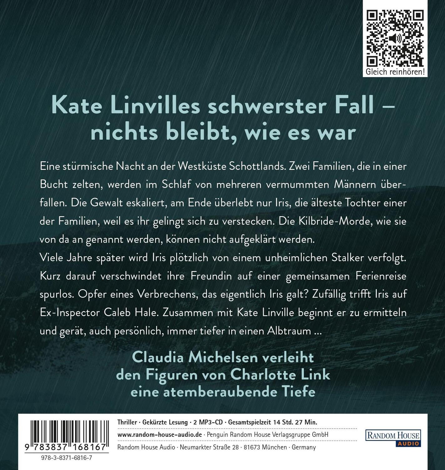 Bild: 9783837168167 | Dunkles Wasser | Ein Kate-Linville-Thriller | Charlotte Link | MP3