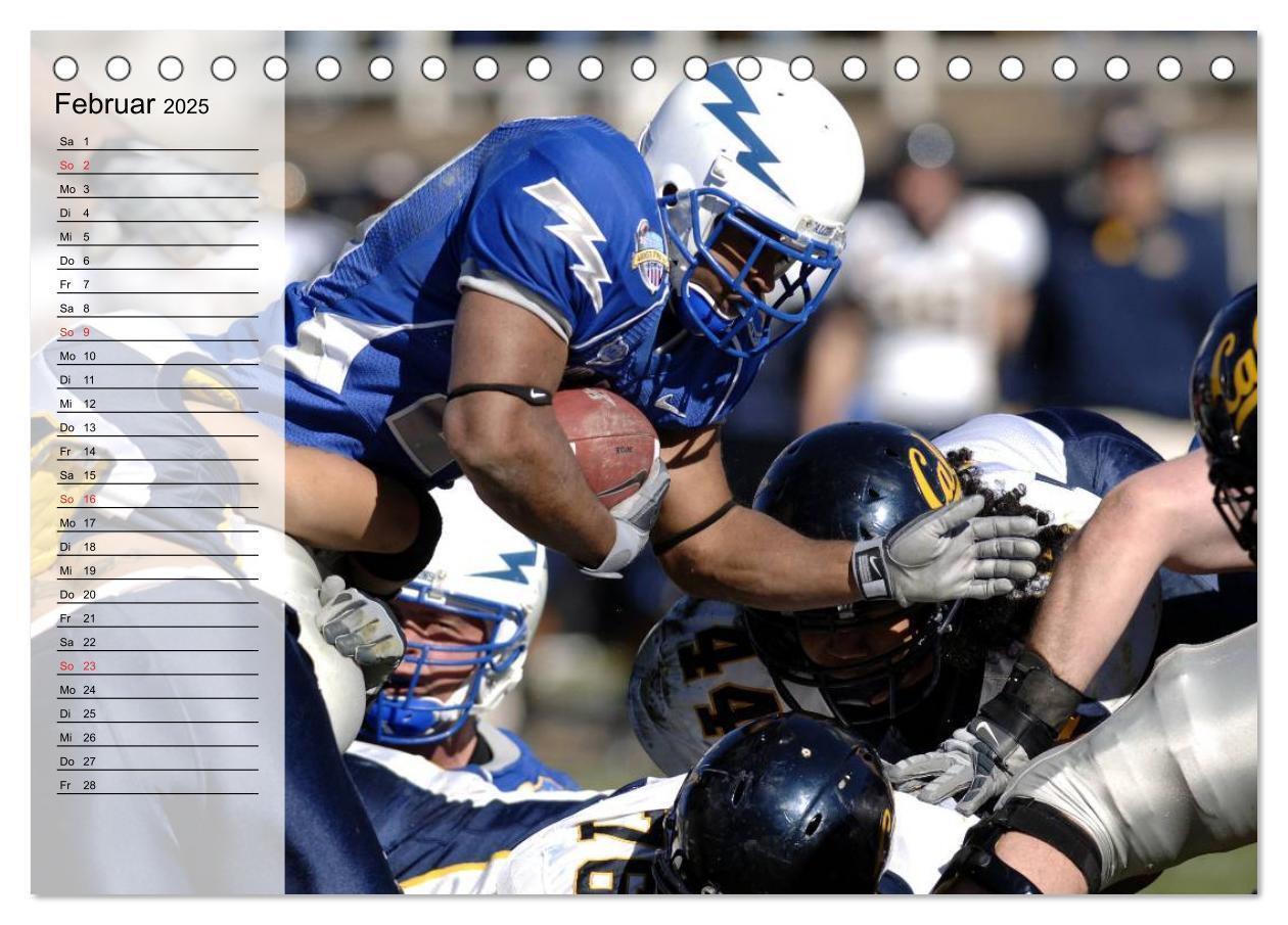 Bild: 9783435550869 | Sport. American Football (Tischkalender 2025 DIN A5 quer), CALVENDO...