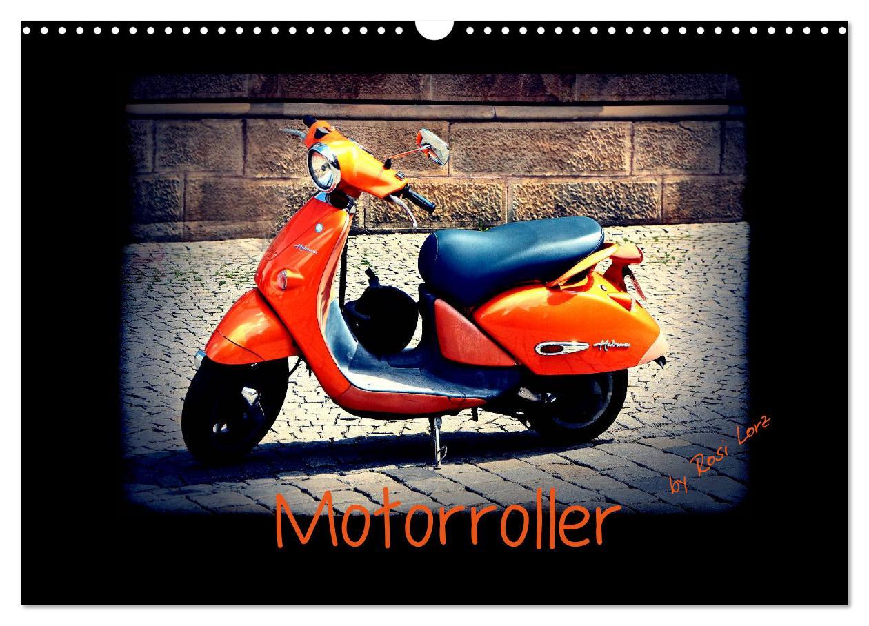 Cover: 9783435838127 | Motorroller (Wandkalender 2025 DIN A3 quer), CALVENDO Monatskalender