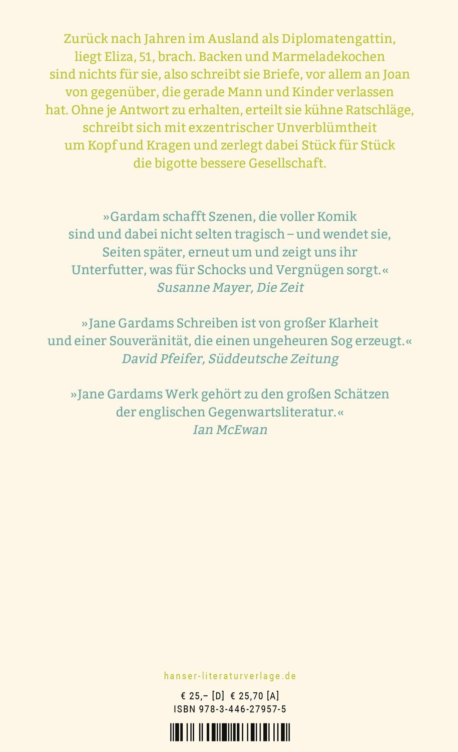 Bild: 9783446279575 | Gute Ratschläge | Roman | Jane Gardam | Buch | 320 S. | Deutsch | 2024