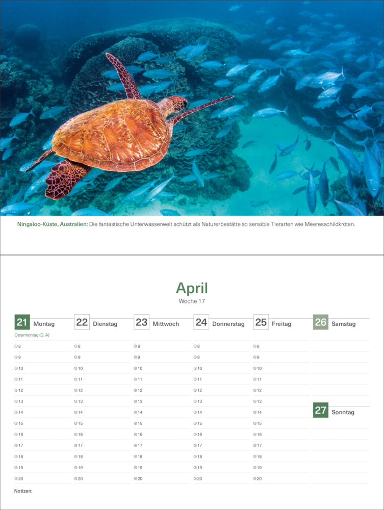 Bild: 9783965913714 | Das Naturerbe der Welt - KUNTH Tischkalender 2025 | Kalender | 54 S.