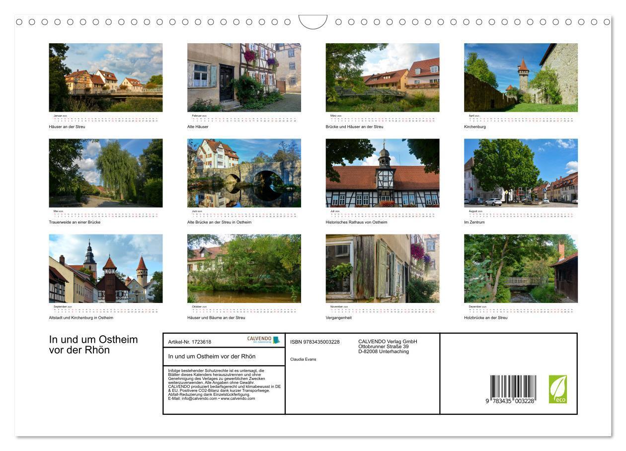 Bild: 9783435003228 | In und um Ostheim vor der Rhön (Wandkalender 2025 DIN A3 quer),...