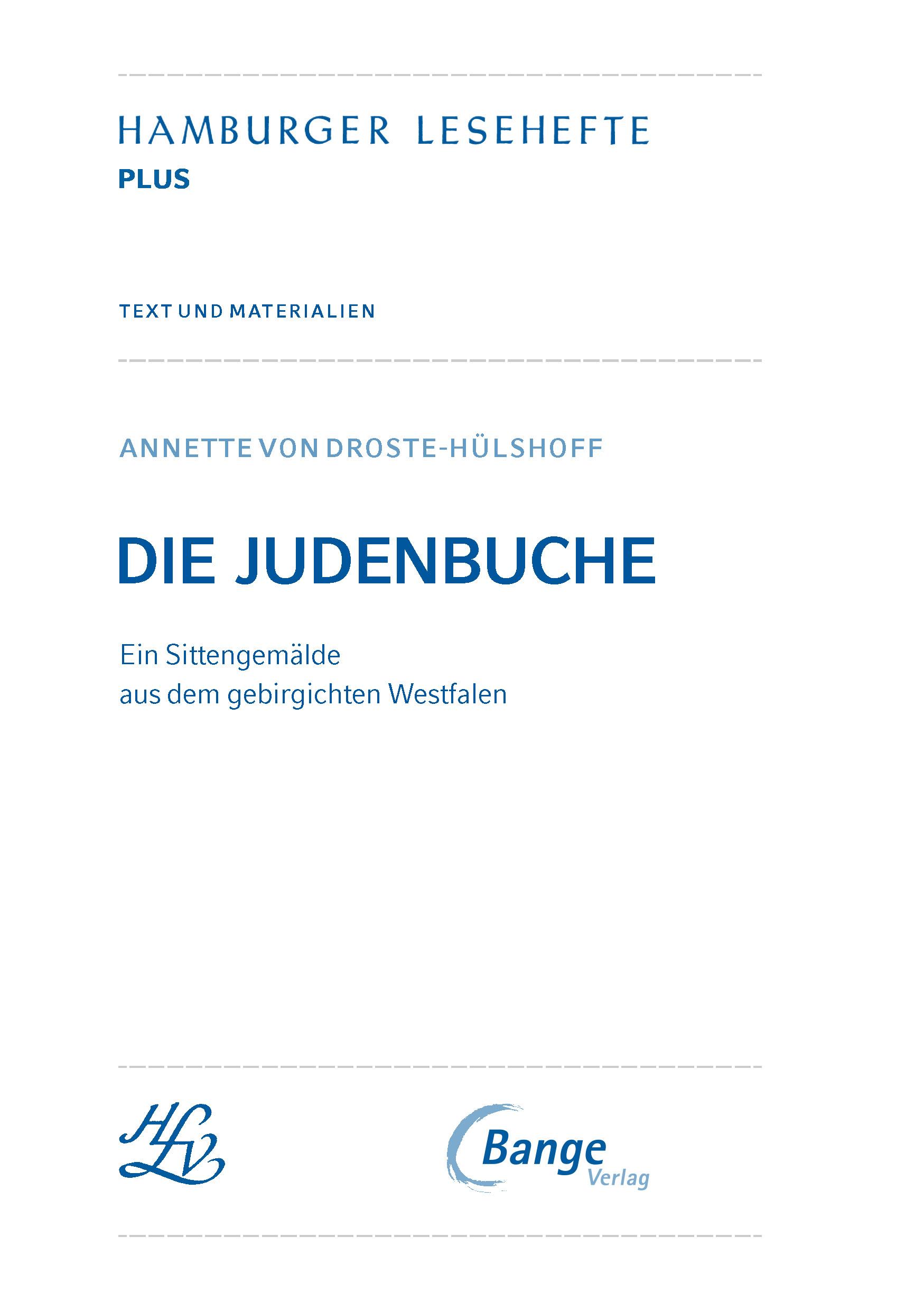 Bild: 9783804425682 | Die Judenbuche (Textausgabe) | Annette von Droste-Hülshoff | Buch