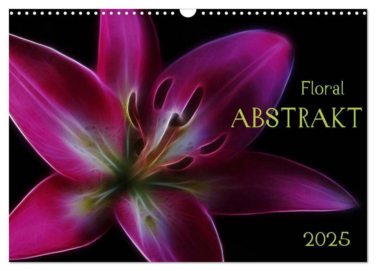 Cover: 9783435771554 | Floral Abstrakt 2025 (Wandkalender 2025 DIN A3 quer), CALVENDO...