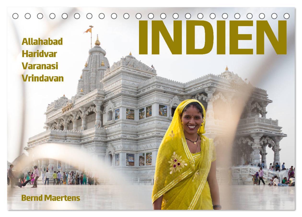 Cover: 9783435240203 | INDIEN Allahabad Haridwar Varanasi Vrindavan (Tischkalender 2025...