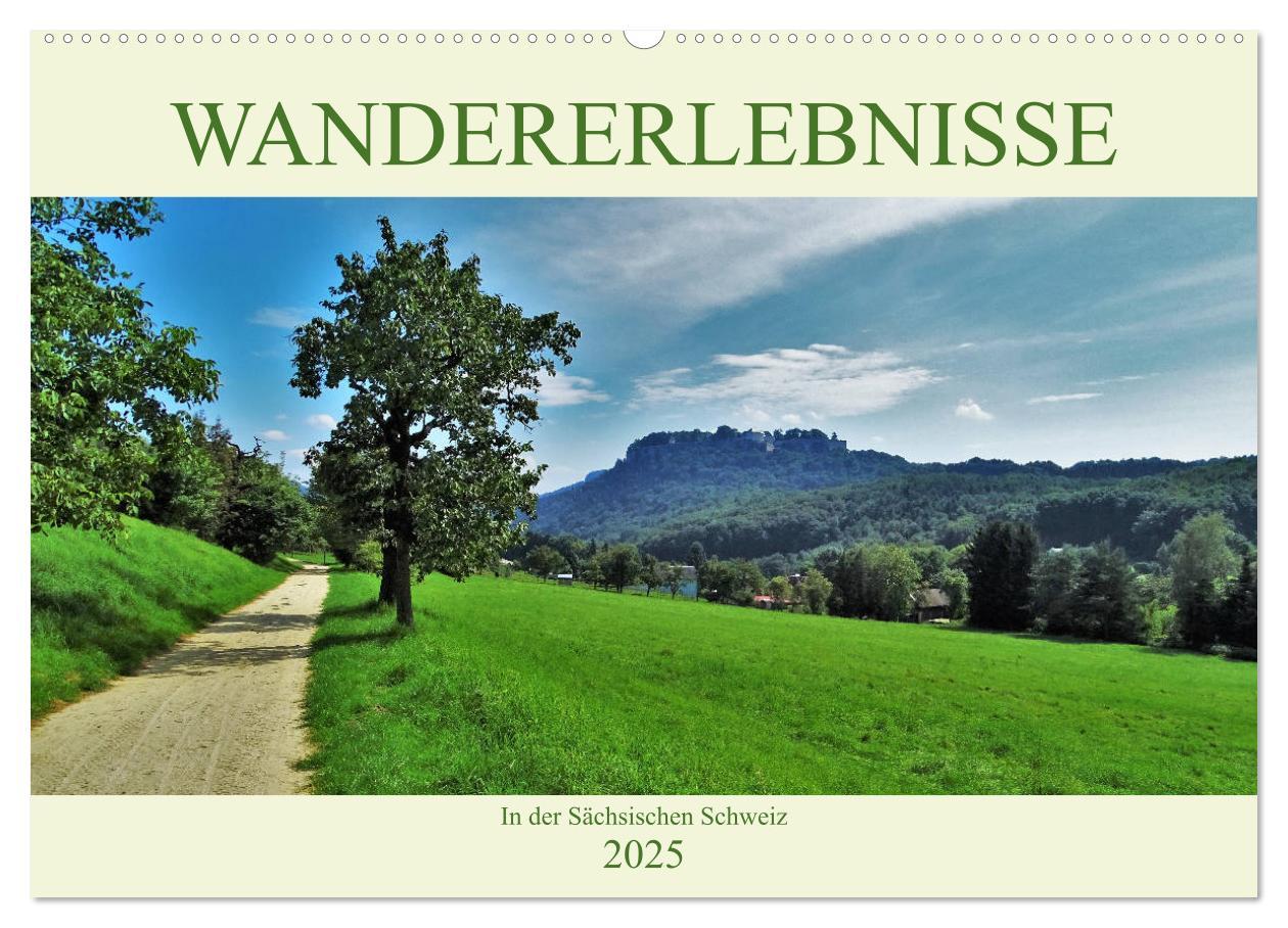 Cover: 9783435424504 | Wandererlebnisse in der Sächsischen Schweiz (Wandkalender 2025 DIN...