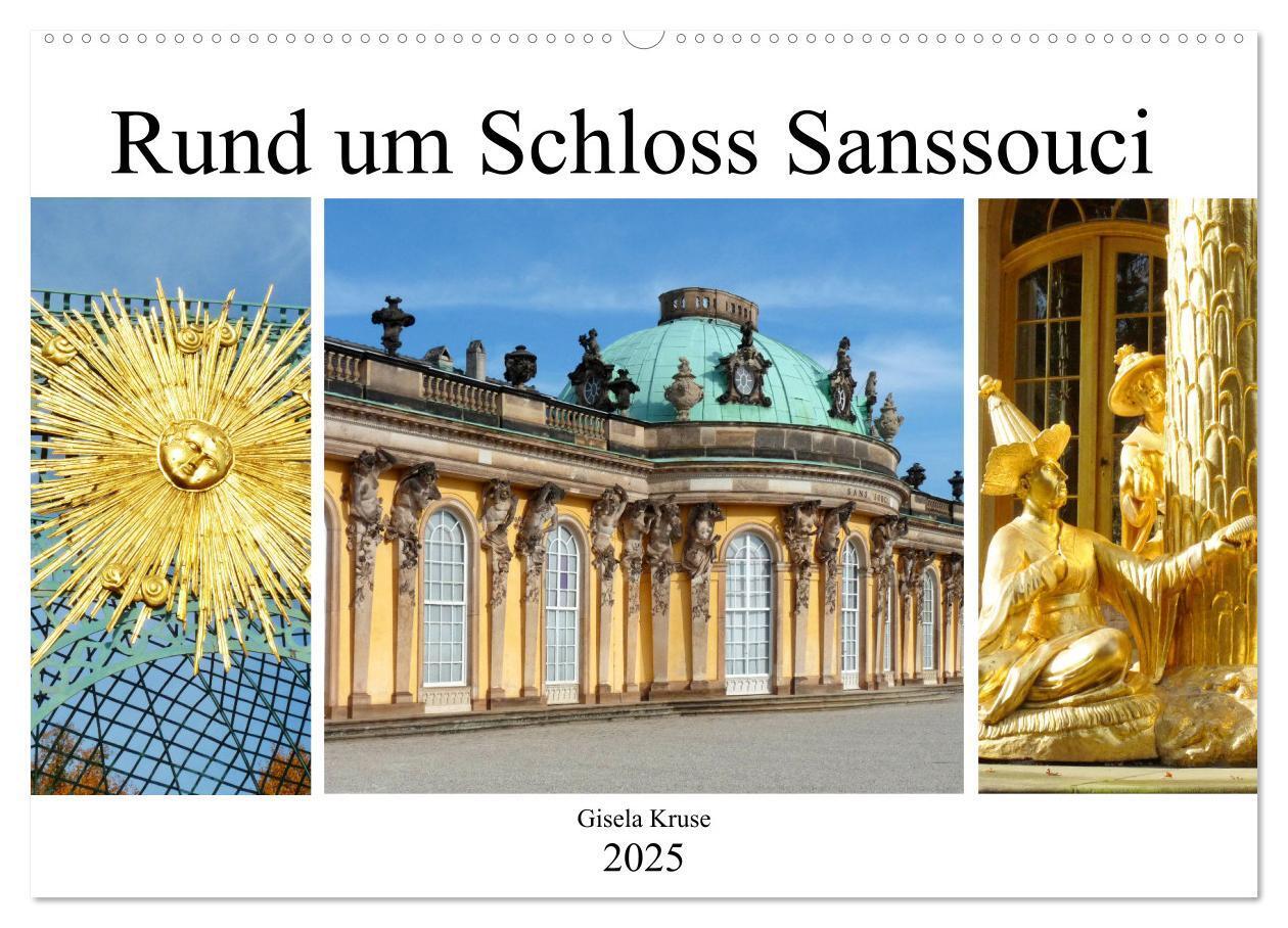 Cover: 9783435075867 | Rund um Schloss Sanssouci (Wandkalender 2025 DIN A2 quer), CALVENDO...