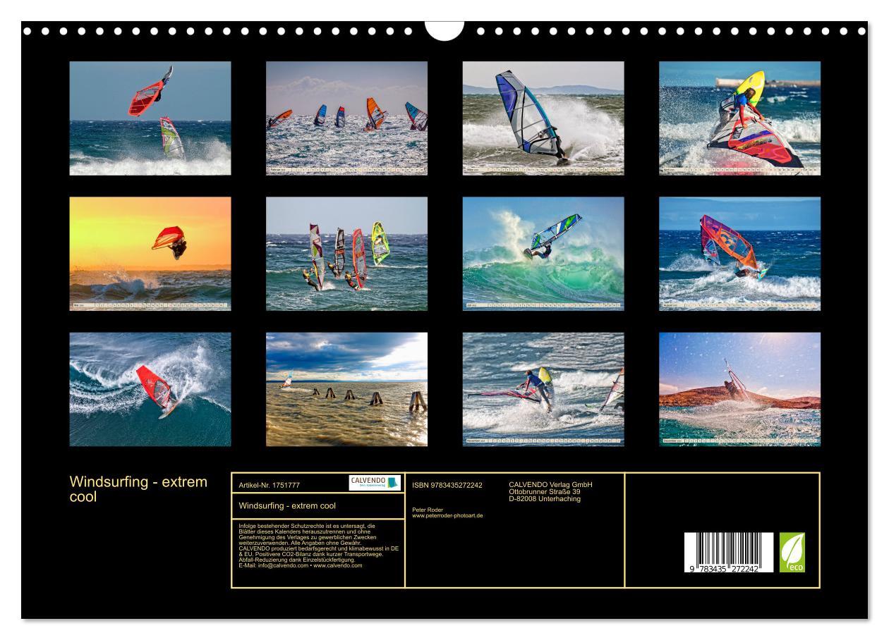 Bild: 9783435272242 | Windsurfing - extrem cool (Wandkalender 2025 DIN A3 quer), CALVENDO...