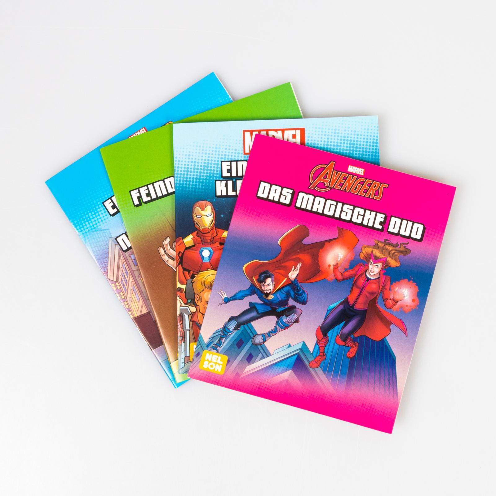 Bild: 9783845123417 | Nelson Mini-Bücher: 4er Marvel 1-4 | Box | Nelson Mini-Bücher | 20 S.