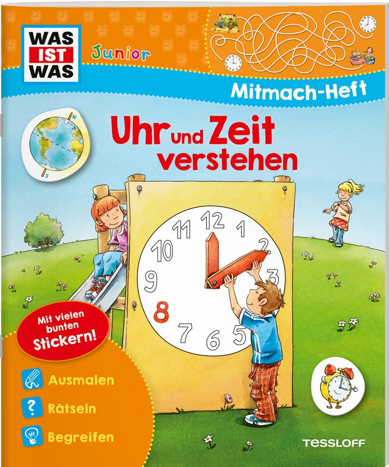 Cover: 9783788675868 | WAS IST WAS Junior Mitmach-Heft Uhr und Zeit verstehen | Tatjana Marti