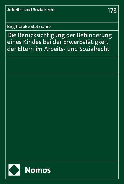 Cover: 9783756012947 | Die Berücksichtigung der Behinderung eines Kindes bei der...