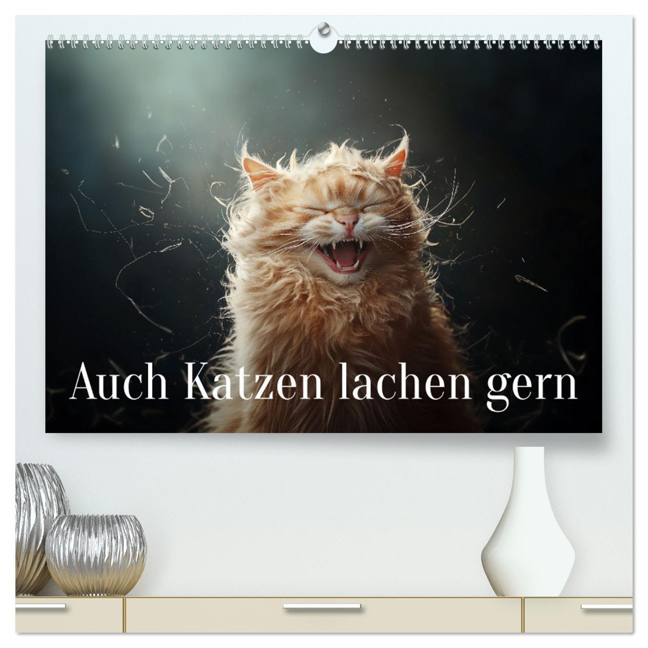 Cover: 9783457202128 | Auch Katzen lachen gern (hochwertiger Premium Wandkalender 2025 DIN...