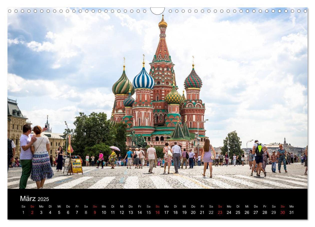 Bild: 9783435644247 | Moskau 2025 (Wandkalender 2025 DIN A3 quer), CALVENDO Monatskalender